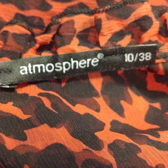Atmosphere UK Leopard Print Button Up Sheer Blouse - Picture 7 of 7